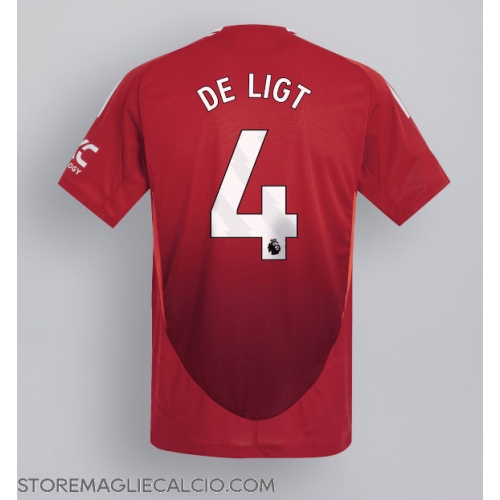 Manchester United Matthijs de Ligt #4 Maglia Gara Casa Repliche 2024-25 Maniche Corte Manchester United Matthijs de Ligt #4 Maglia Gara Casa Repliche 2024-25 Maniche Corte